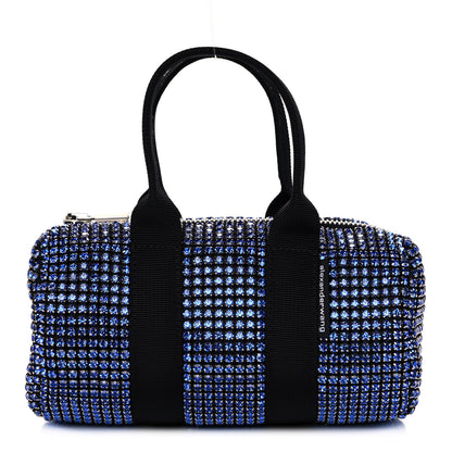 Alexander Wang Mesh Crystal Rhinestone Mini Cruiser Duffle Cobalt 1 of 11