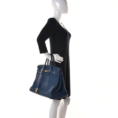 Hermes Togo Birkin 40 Bleu Saphir 2 of 18