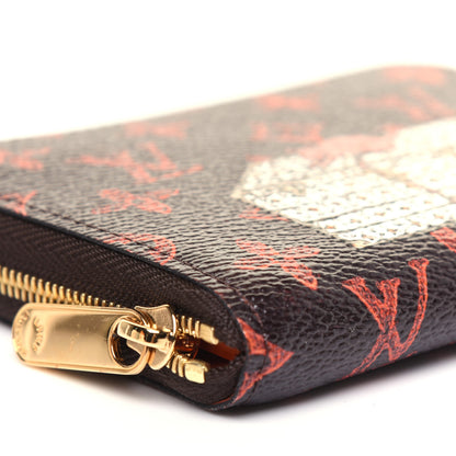 Louis Vuitton Catogram Zippy Coin Purse Marron 6 of 14