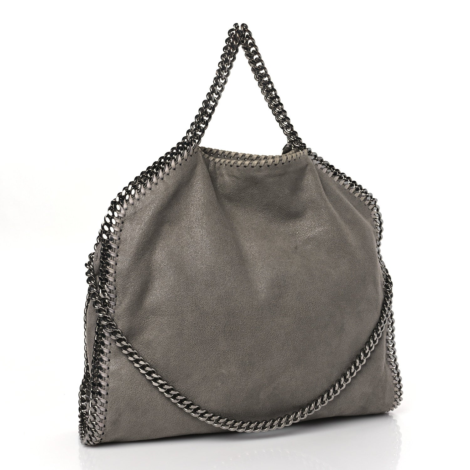 Stella McCartney Shaggy Deer Falabella Fold Over Tote Grey 3 of 10