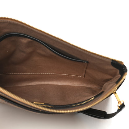 MCM Metallic Visetos Medium Crossbody Pouch Gold 4 of 11