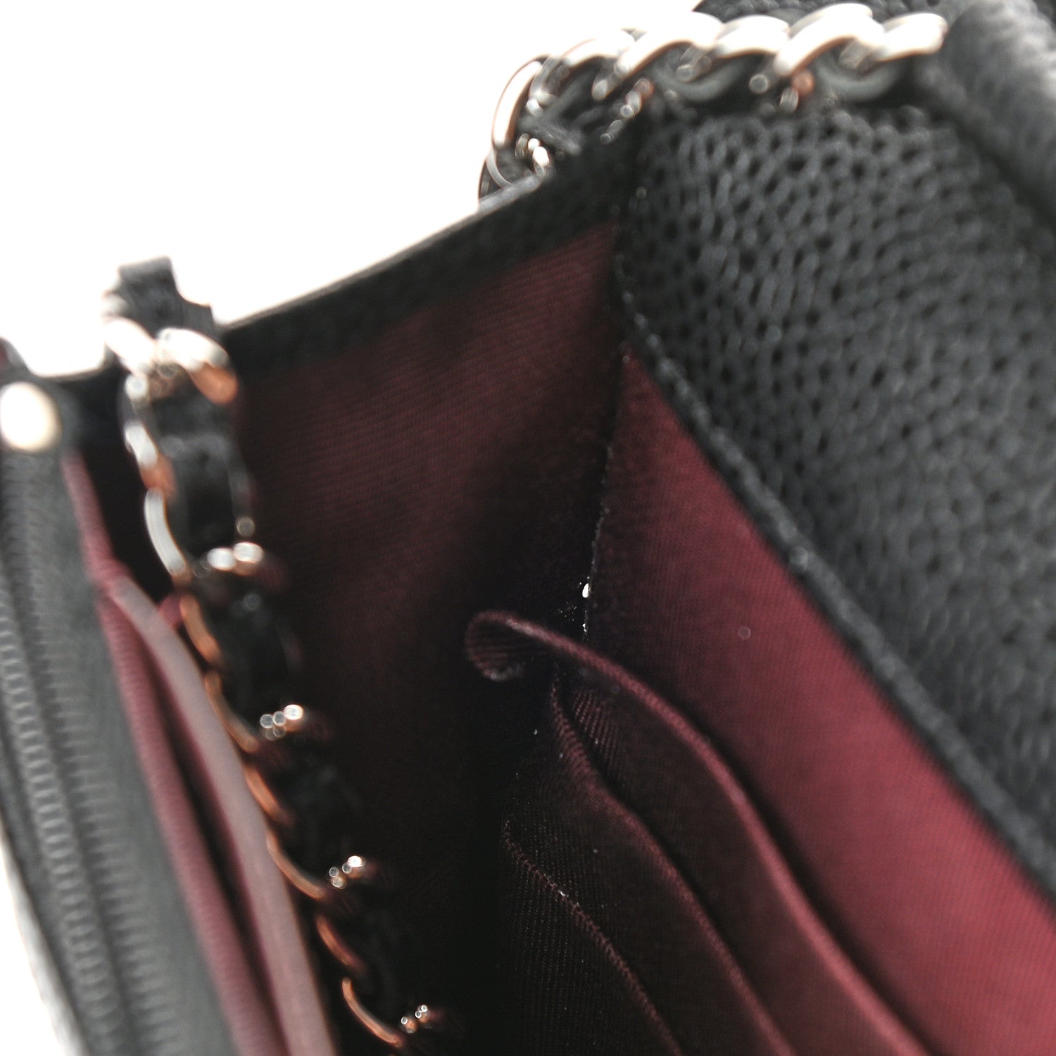 Chanel Caviar Quilted Wallet On Chain WOC Black 11 of 12