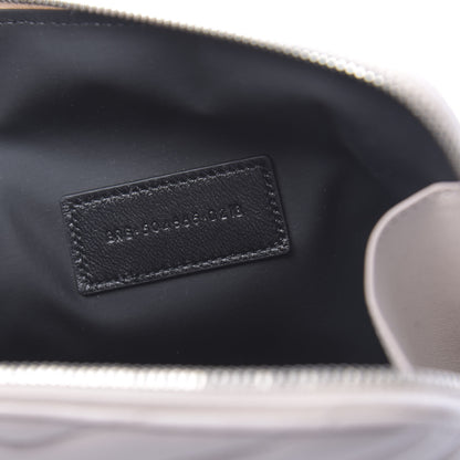 Saint Laurent Lambskin Matelasse Cosmetic Case Ivory 7 of 10