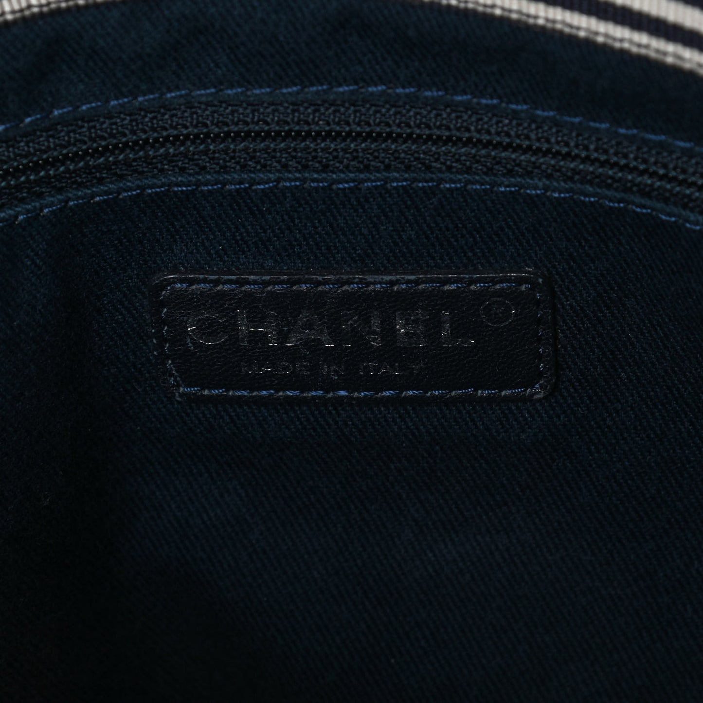 Denim Large Shopping Tote Blue