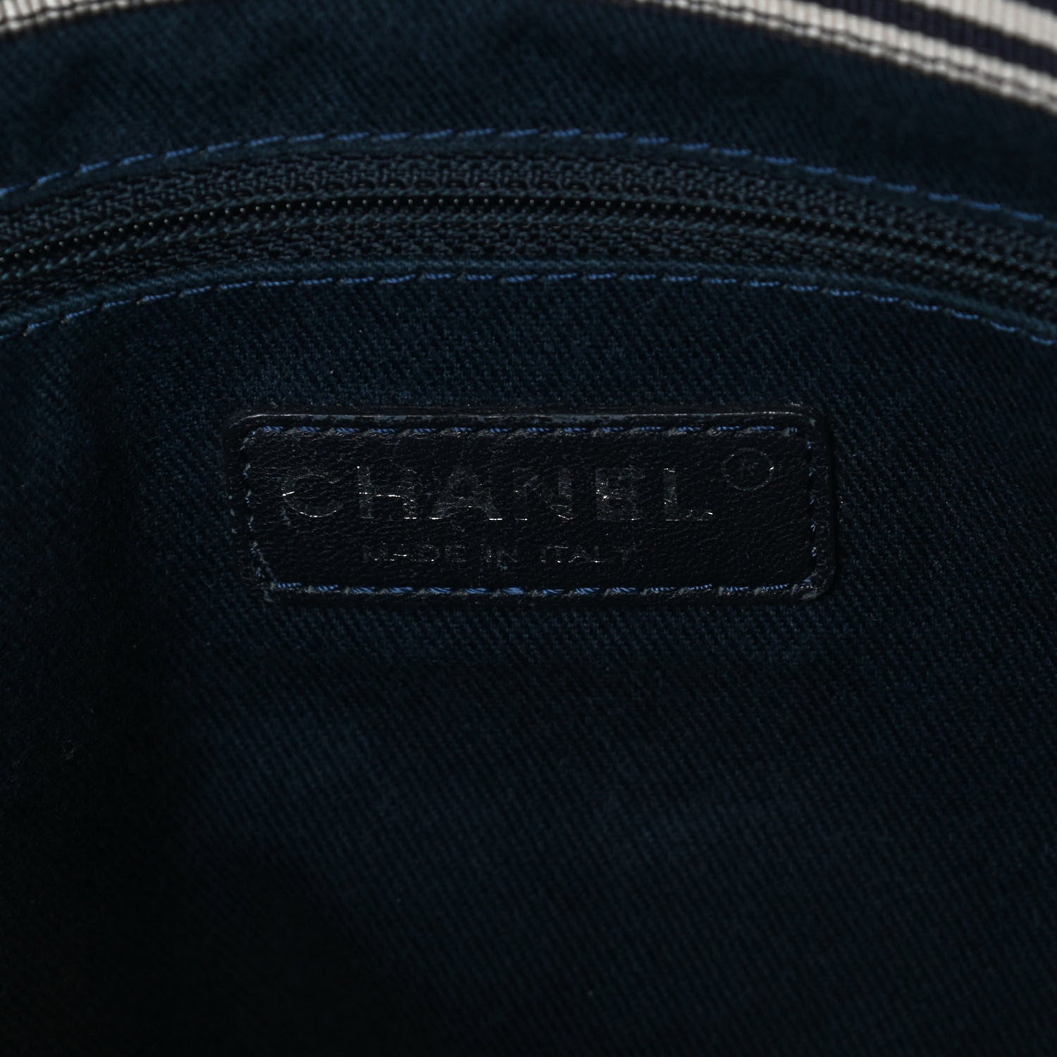 Chanel Denim Large Shopping Tote Blue 6 of 9