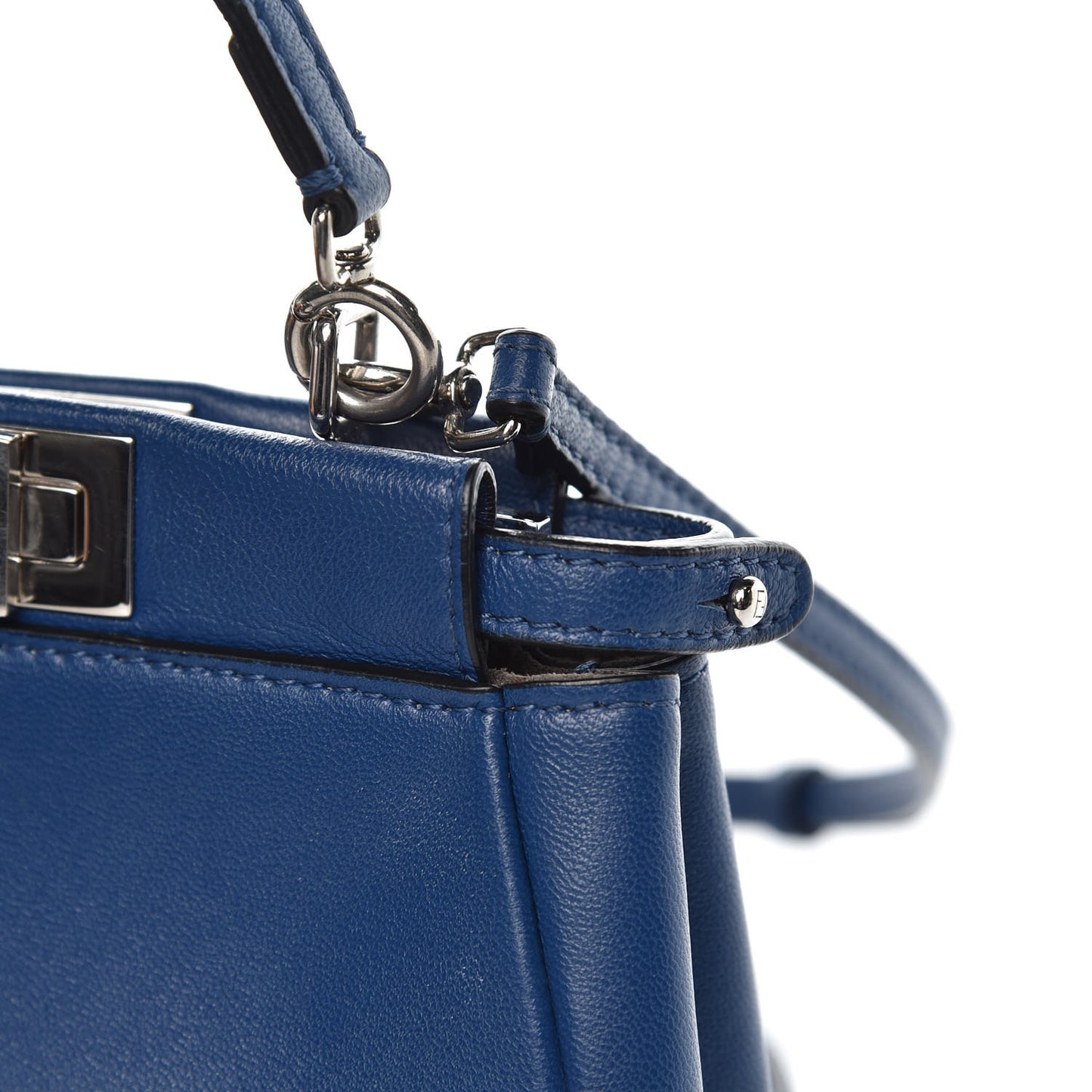 Shiny Nappa Micro Peekaboo Iconic Satchel Iris