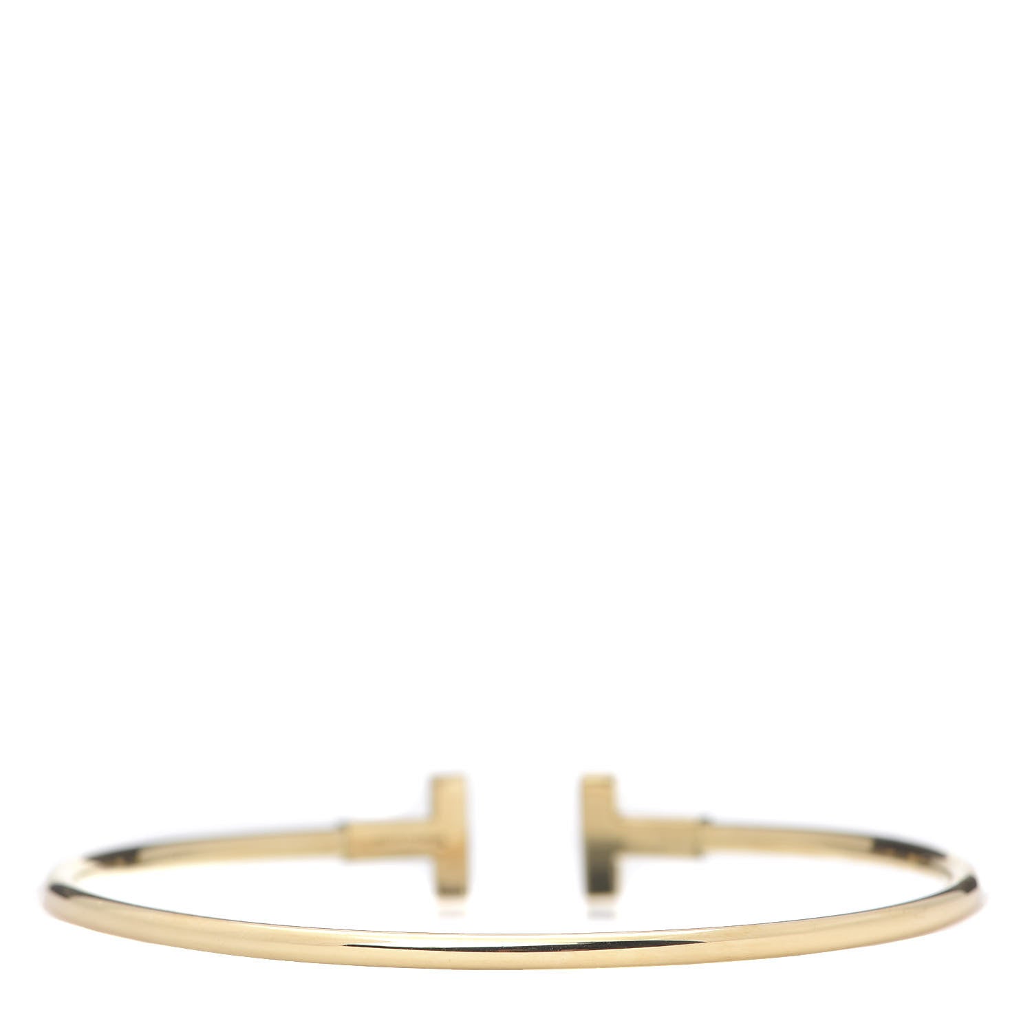 Tiffany 18K Yellow Gold T Wire Bracelet 3 of 4