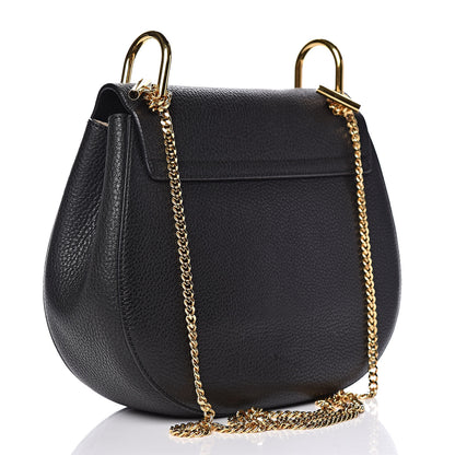 Chloe Grained Lambskin Drew Shoulder Bag Black 3 of 9