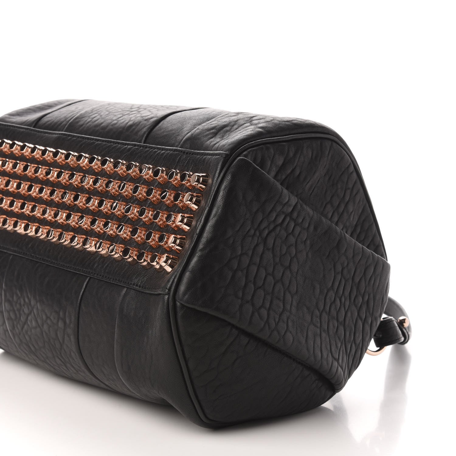 Alexander Wang Pebbled Lambskin Rocco Black Rose Gold Hardware 9 of 10