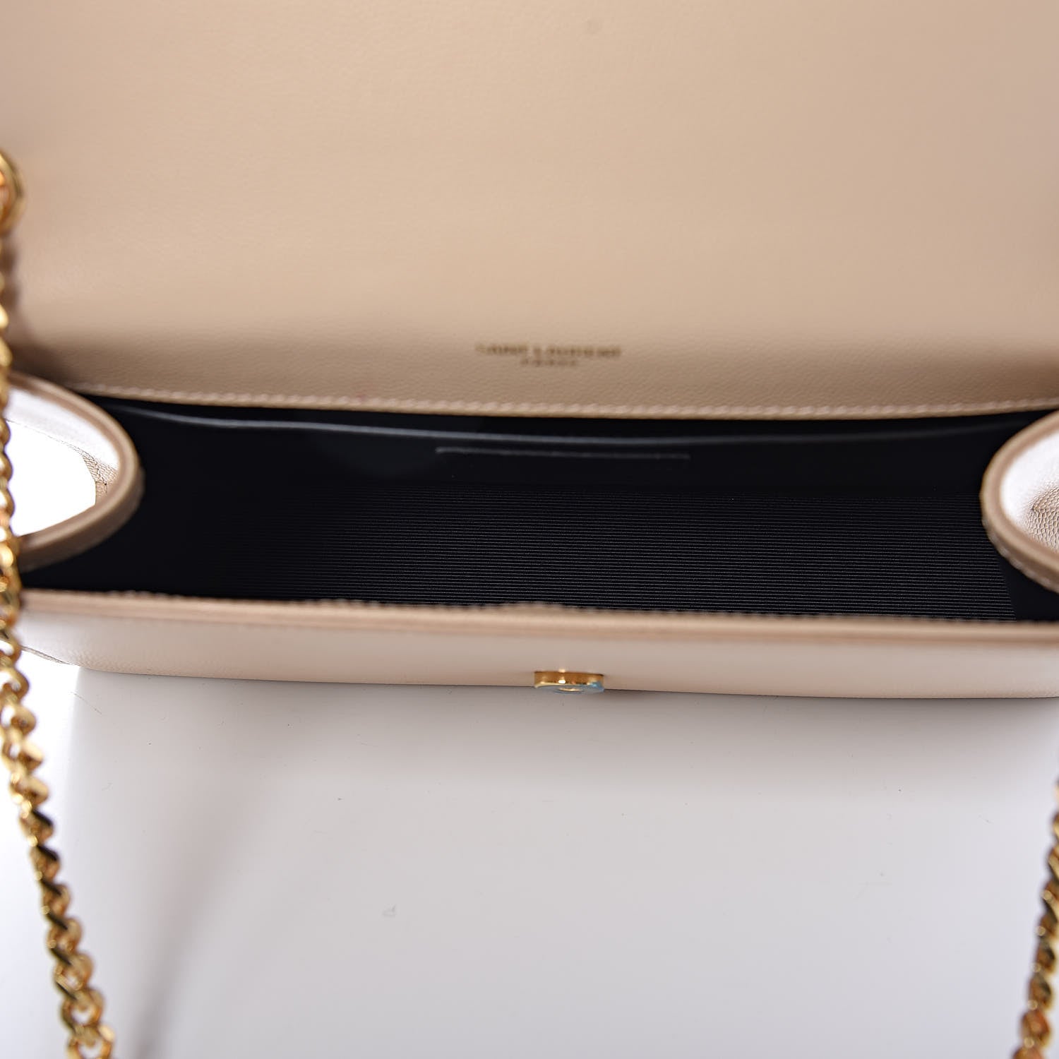 Saint Laurent Grain De Poudre Medium Monogram Kate Satchel Nude Powder 5 of 13