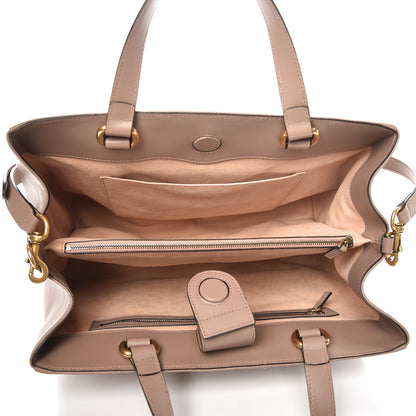 Gucci Calfskin Matelasse Medium GG Marmont Tote Porcelain Rose 5 of 7
