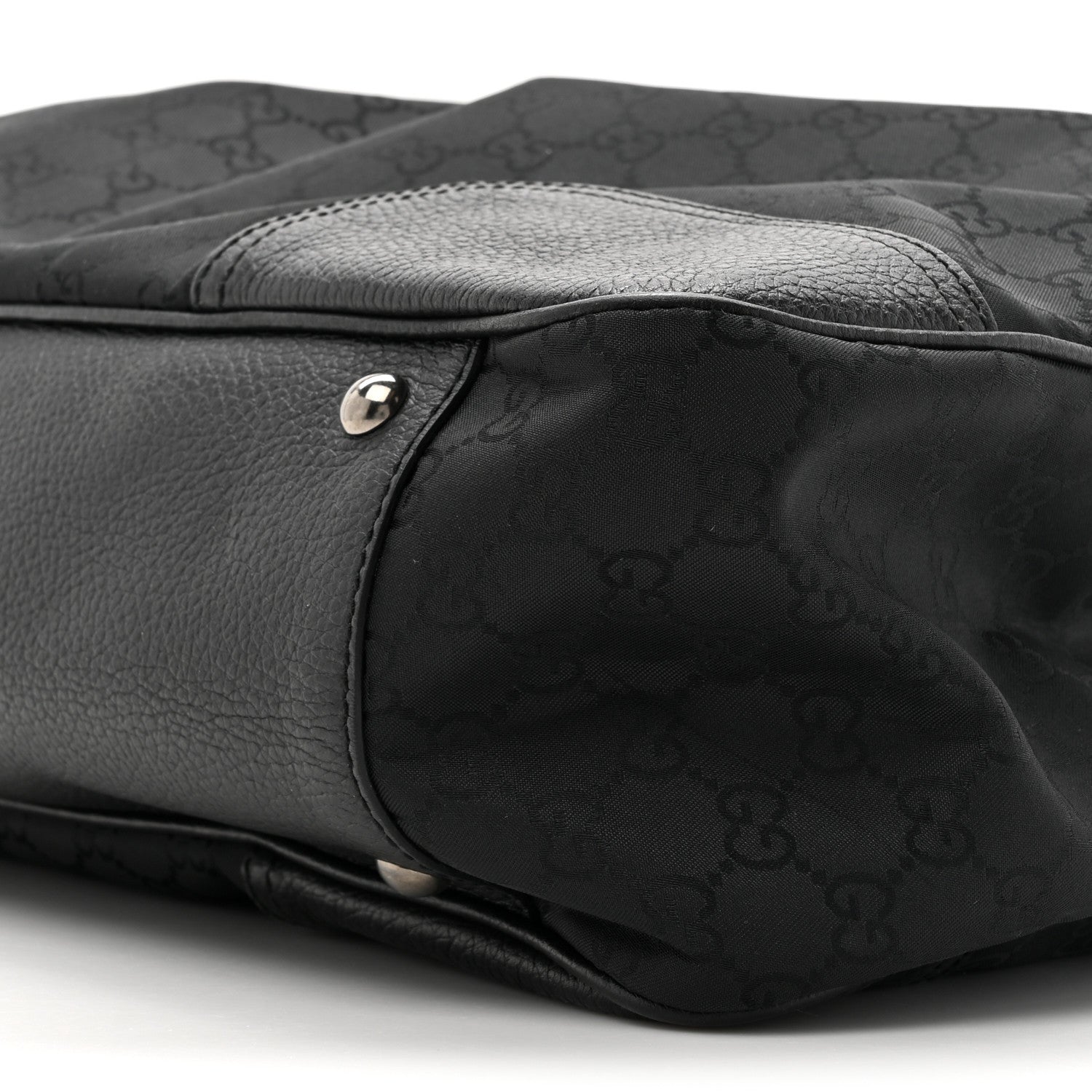 Gucci Nylon Monogram Large Princy Tote  Black 9 of 11