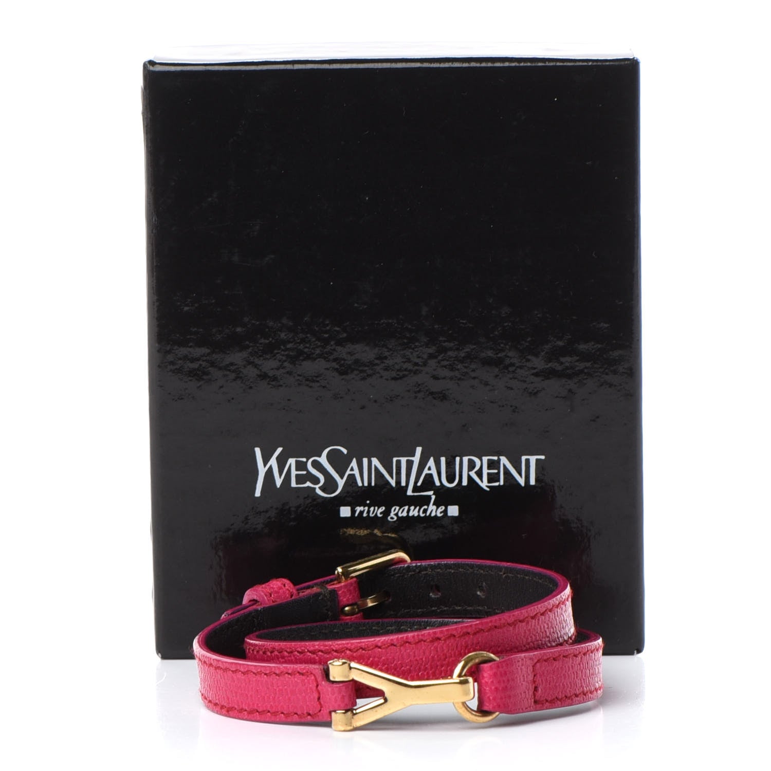 Saint Laurent Calfskin Double Wrap Bracelet Pink 4 of 4
