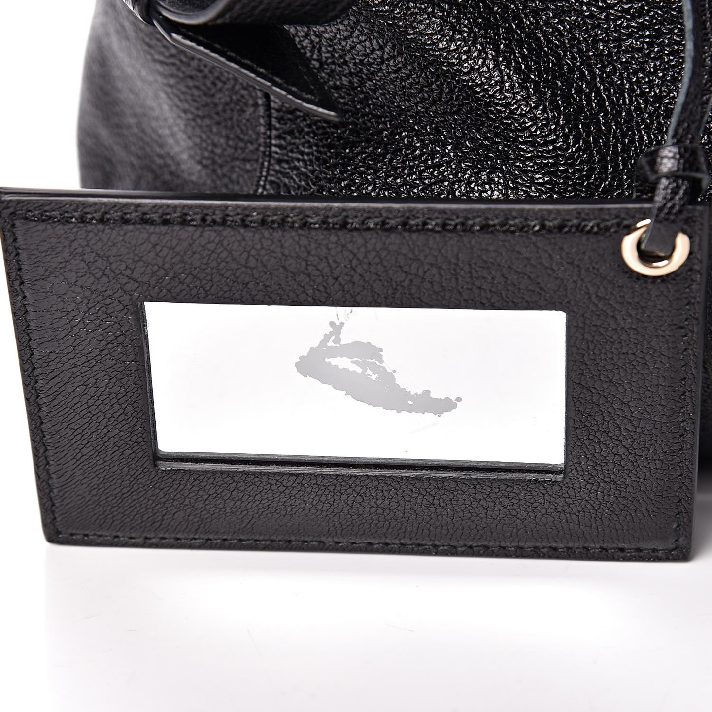 Chevre Gold Metallic Edge Hardware Velo Black