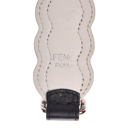 Fendi Calfskin Studded Mini Strap You Black Gold Silver 3 of 5