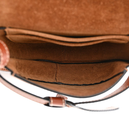 Loewe Grained Calfskin Mini Gate Crossbody Bag Caramel Pecan 5 of 10