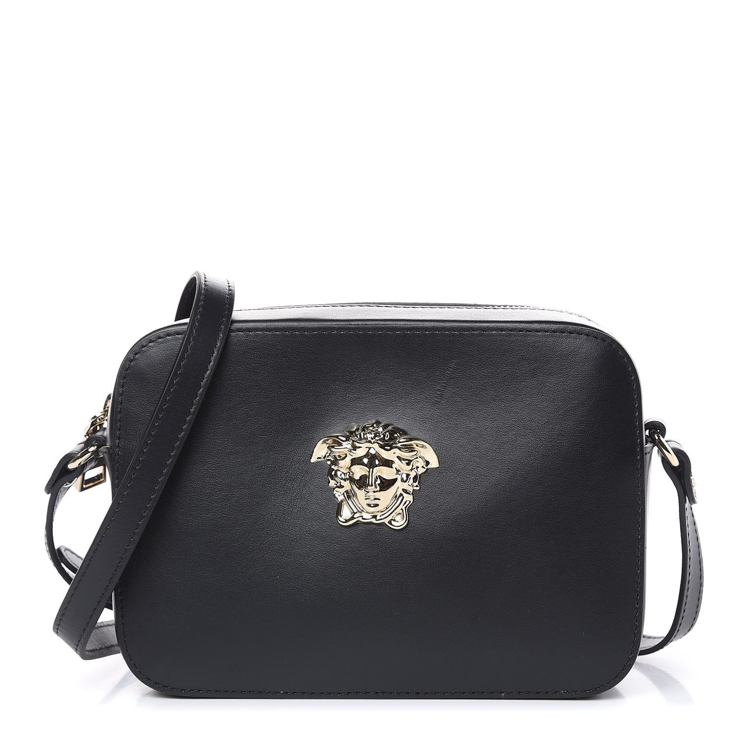Calfskin Palazzo Camera Bag Black