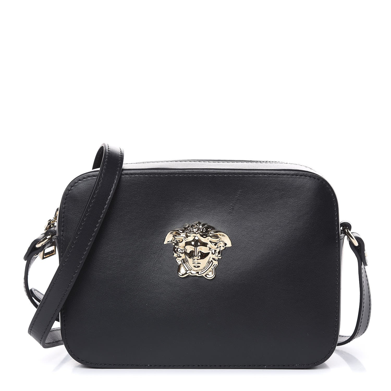 Versace Calfskin Palazzo Camera Bag Black 1 of 10