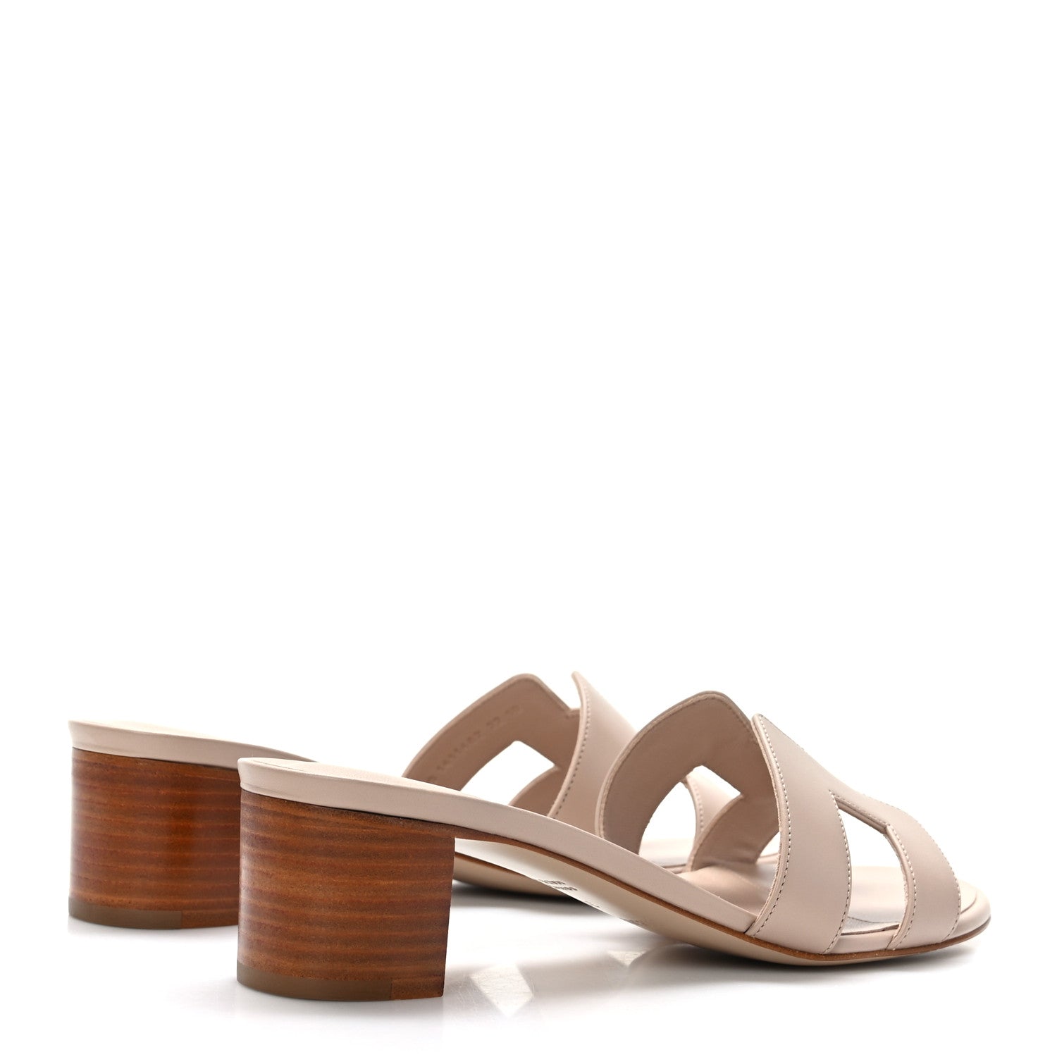 Hermes Calfskin Oasis Sandals 39 Beige Nude 4 of 9