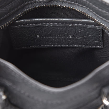 Balenciaga Agneau Classic Silver Hardware Nano City Gris Fossile 5 of 7