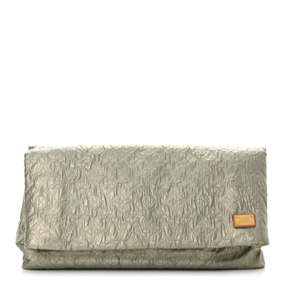 Louis Vuitton Jacquard Quilted Monogram Limelight Clutch GM Perle 1 of 10