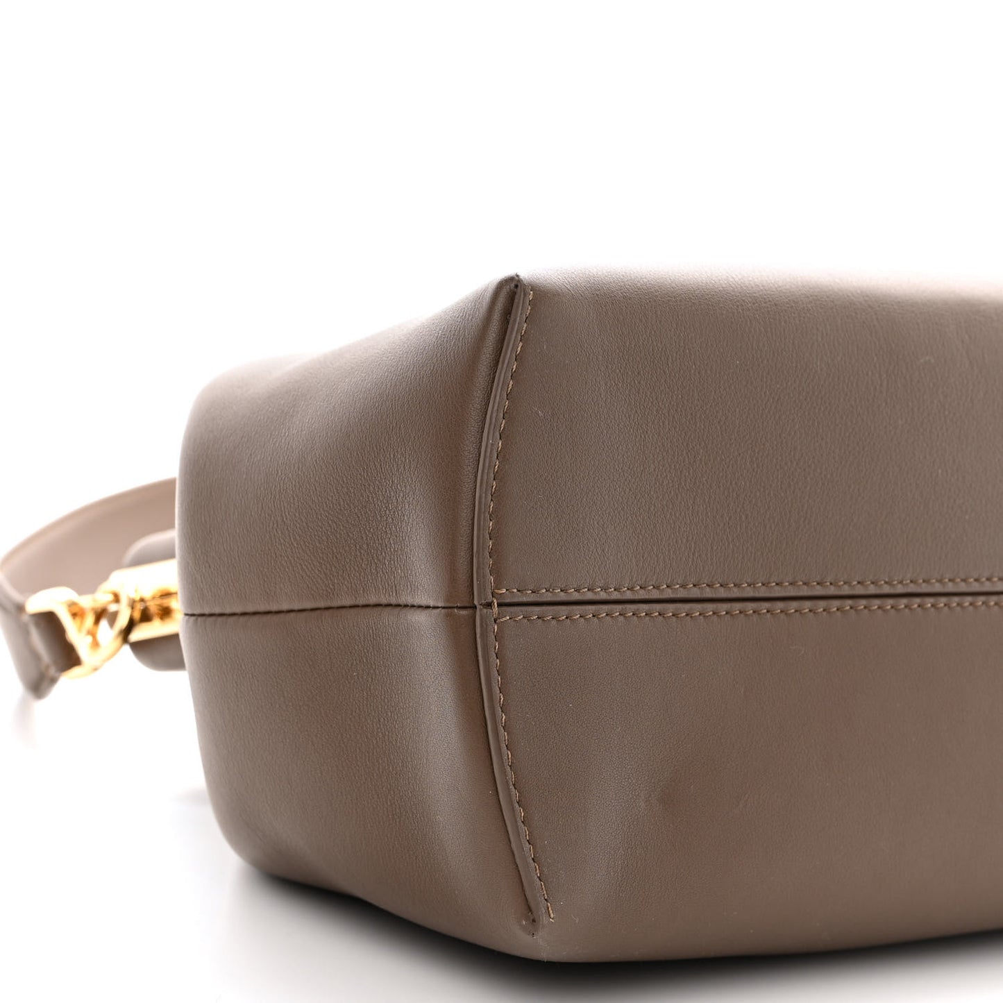 Shiny Nappa Large Fendi First Brown