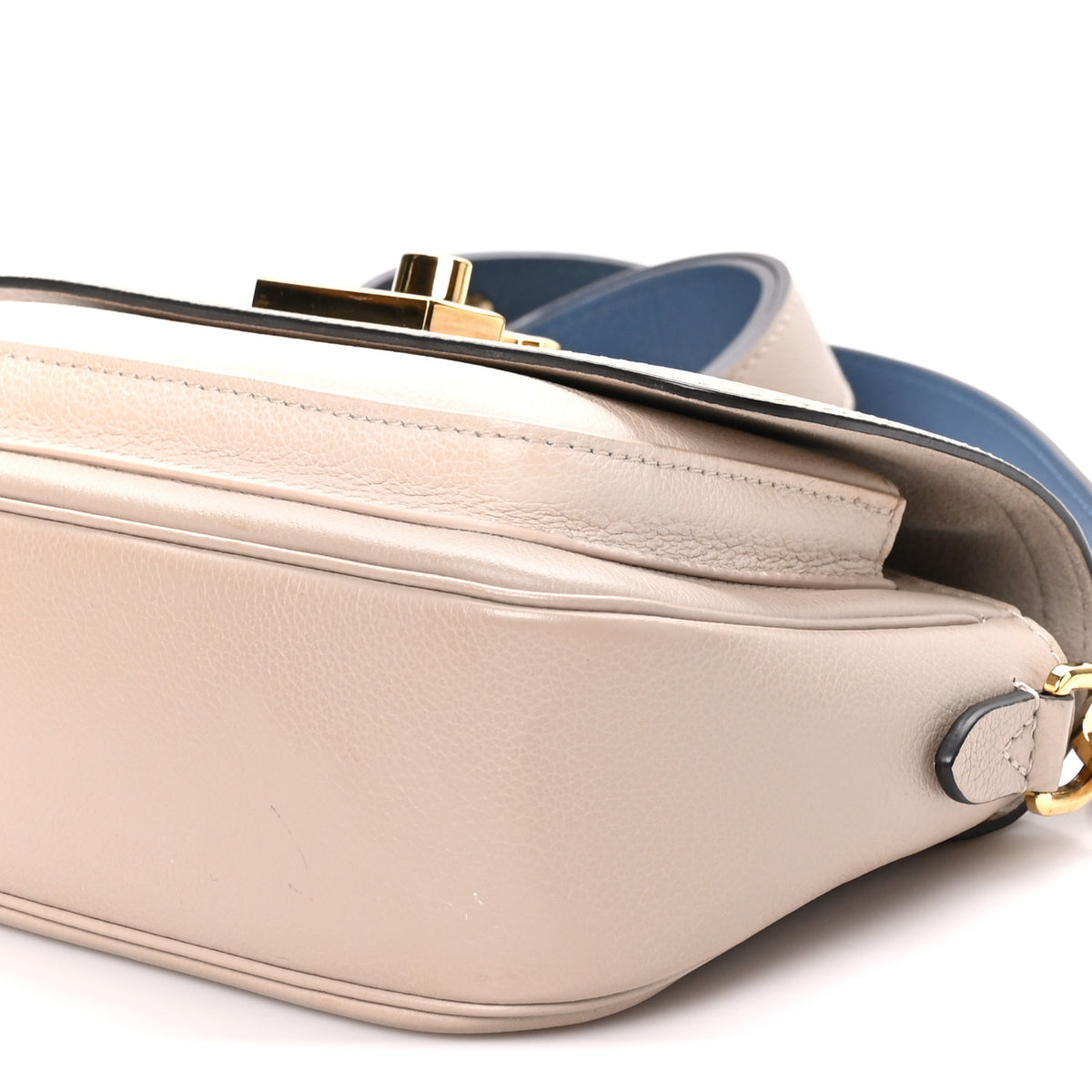 Grained Calfskin Lockme Tender Greige