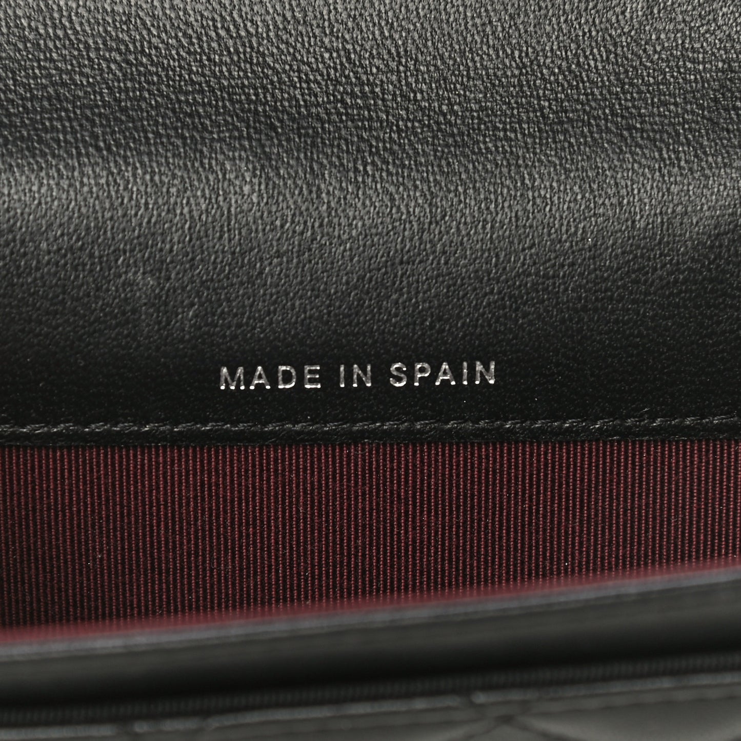 Lambskin Quilted Flap Card Holder Black