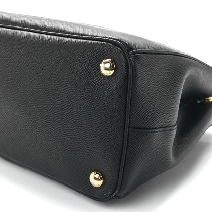 Prada Saffiano Small Galleria Double Zip Tote Black 11 of 11