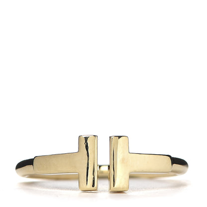 Tiffany 18K Yellow Gold T Wire Ring 46 3.75 1 of 5