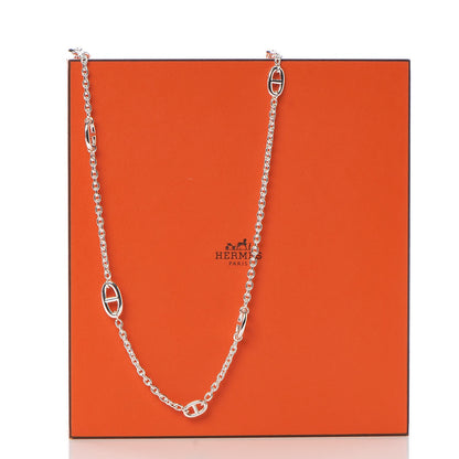 Hermes Sterling Silver Farandole Necklace 120 6 of 6