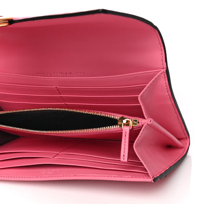 Fendi Nappa Matisse FF Embossed Continental Wallet Pink 5 of 12