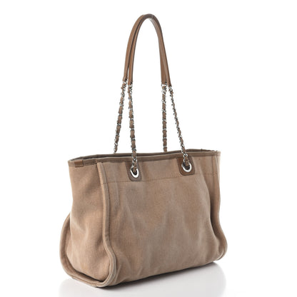 Chanel Canvas Sequin Small Deauville Tote Ecru 3 of 13