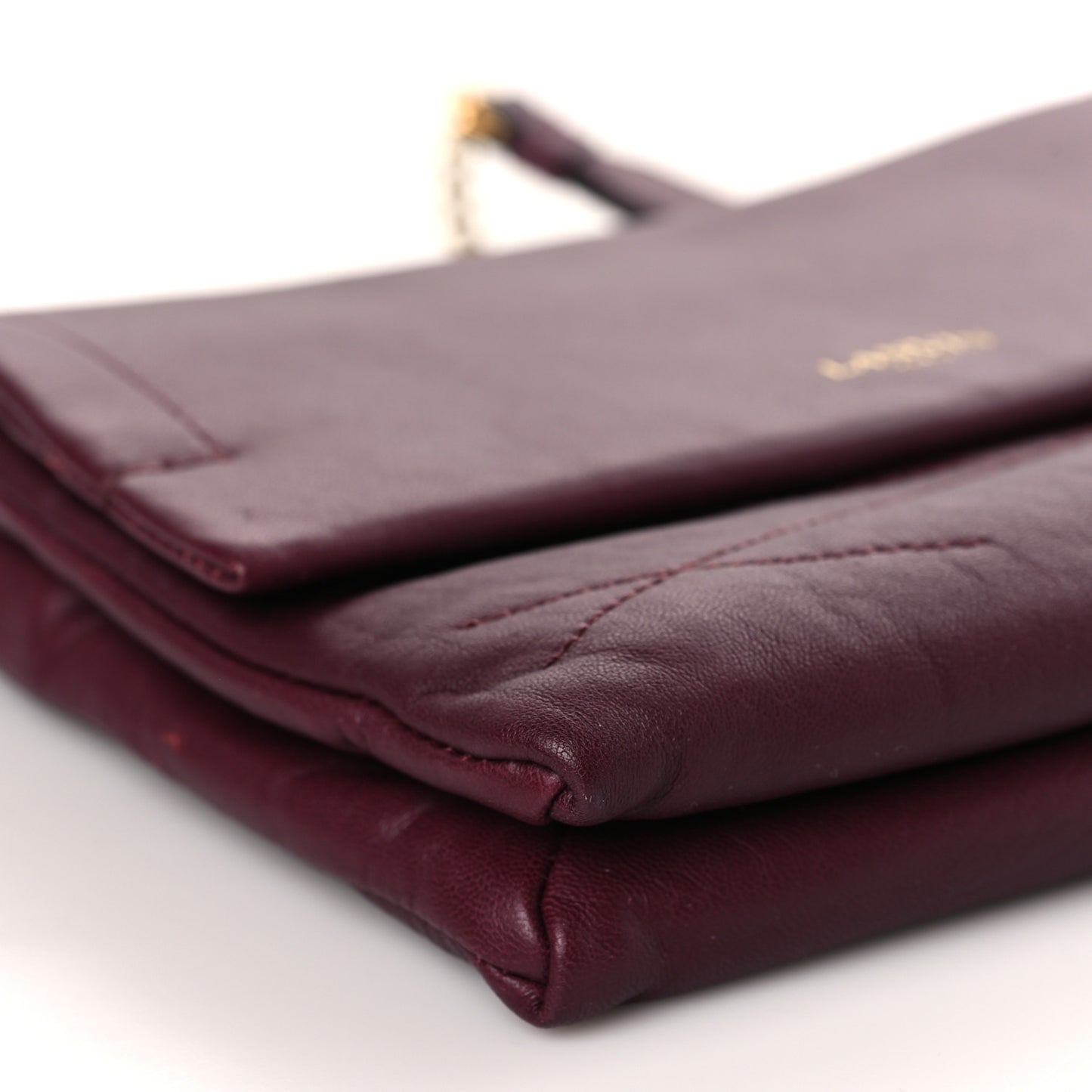 Lambskin Quilted Mini Sugar Flap Shoulder Bag Burgundy