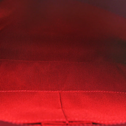 Chanel Calfskin Stitched Small Chevron Chic Shopping Bag Red 5 of 10