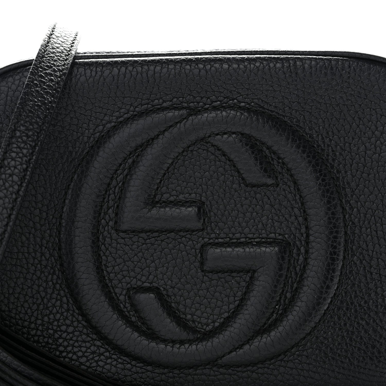 Gucci Pebbled Calfskin Small Soho Disco Bag Black 8 of 15