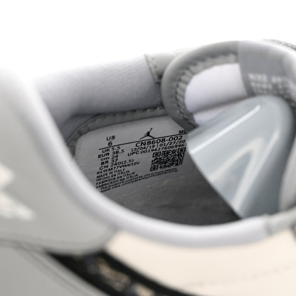Christian Dior X NIKE AIR JORDAN Calfskin Mens Oblique Low Sneakers 38.5 Grey White 7 of 13