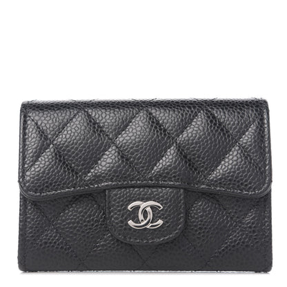 Chanel Caviar Quilted Flap Card Holder Black 1 of 8