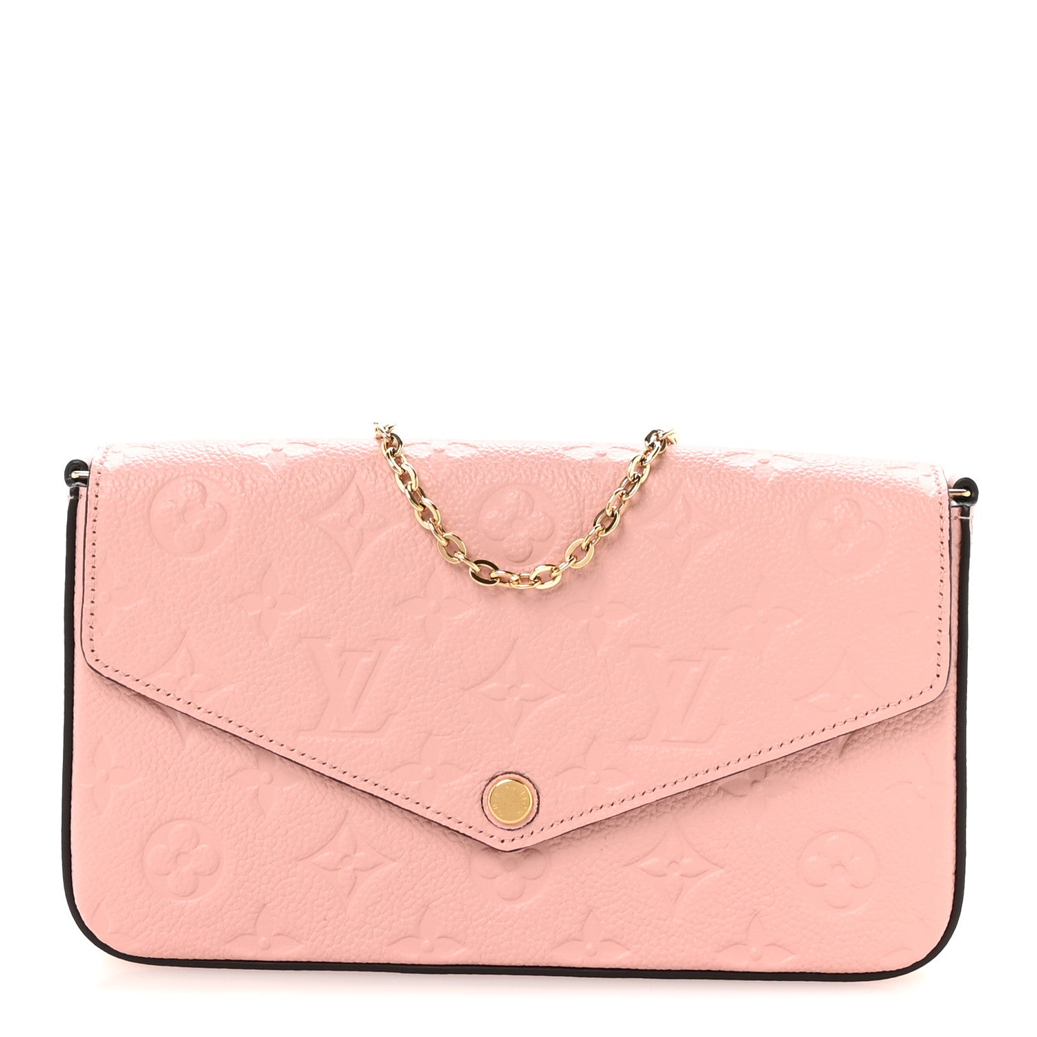 Louis Vuitton Empreinte Pochette Felicie Chain Wallet Rose Poudre 2 of 21