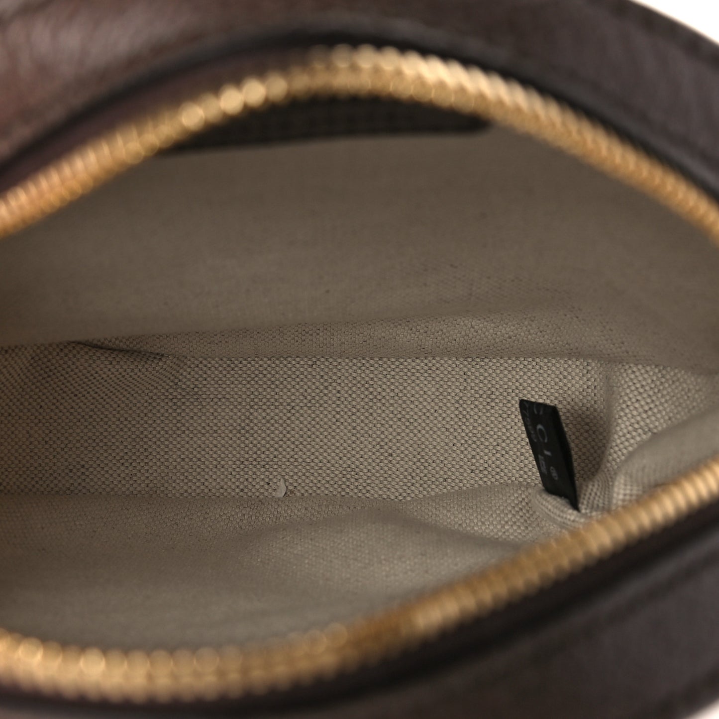 GG Supreme Monogram Equestrian Web Mini Ophidia Round Shoulder Bag Brown