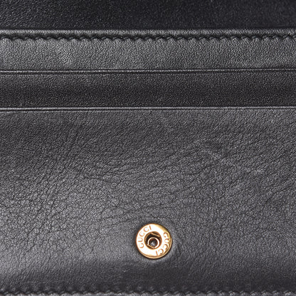 Gucci Calfskin Matelasse GG Marmont Card Case Wallet Black 7 of 8