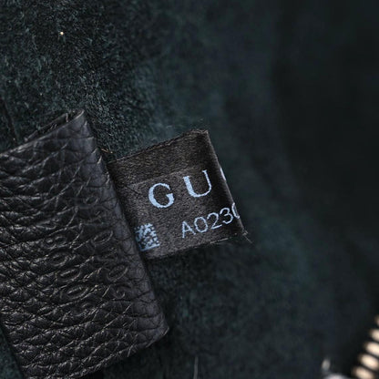 Gucci Pebbled Calfskin Large Logo Portfolio Clutch Black 7 of 12