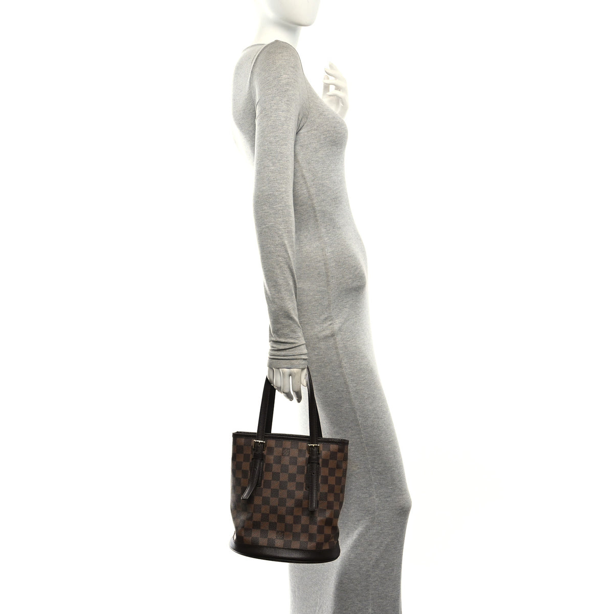 Louis Vuitton Damier Ebene Marais Bucket 23 2 of 12