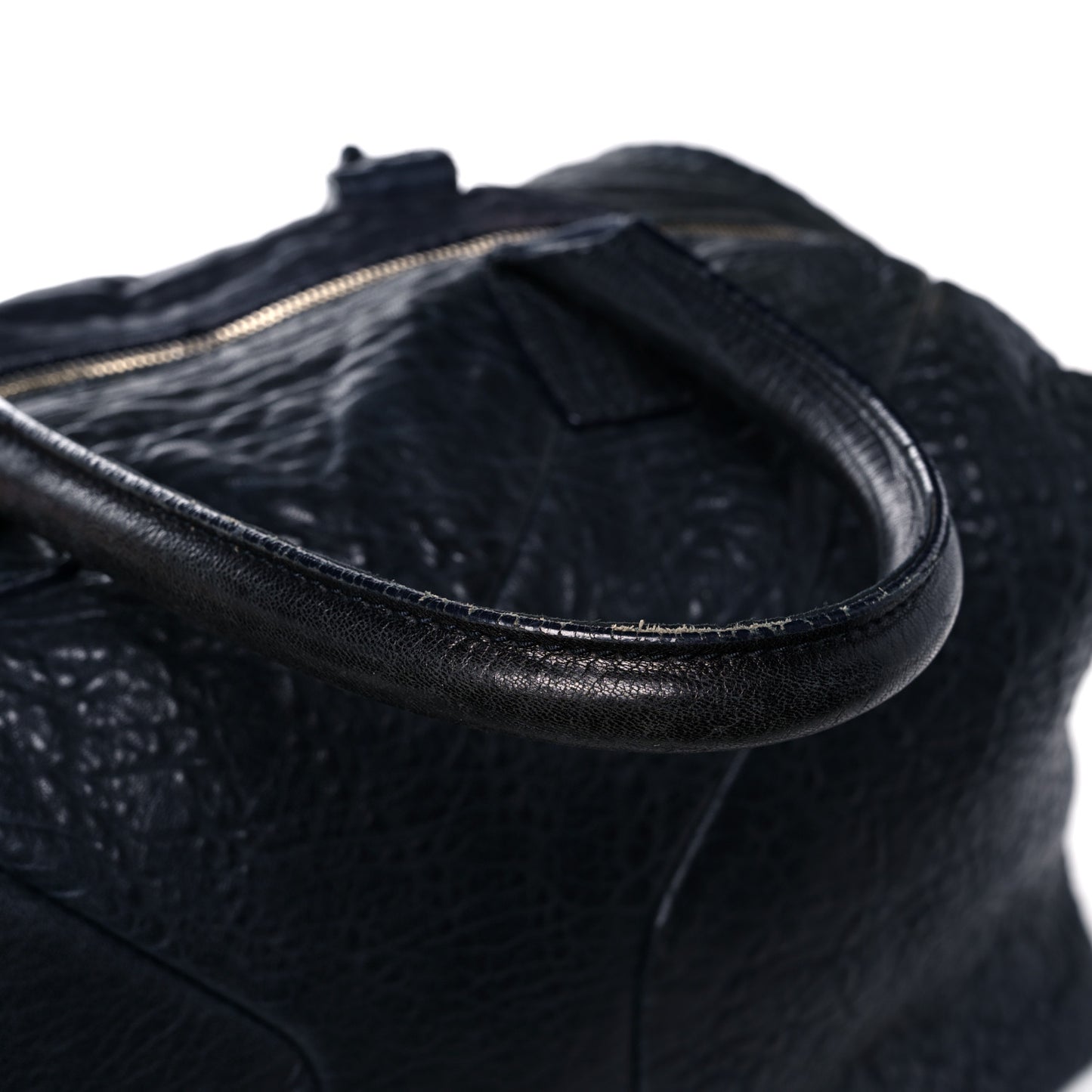 Pebbled Lambskin Medium Easy Sac Black