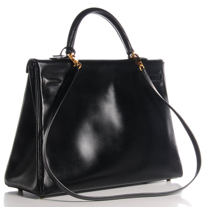 Hermes Box Kelly Retourne 32 Black 13 of 29