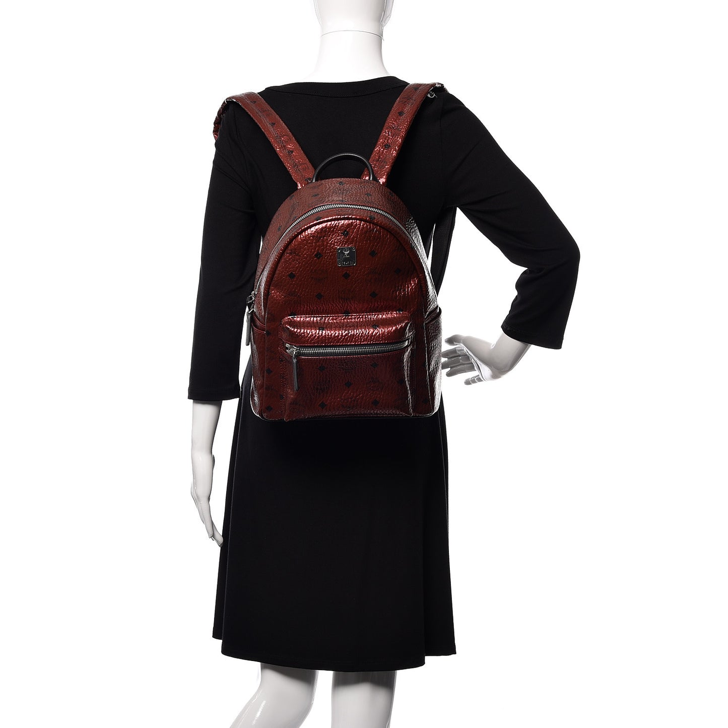 Metallic Visetos Small Stark Backpack Scooter Red