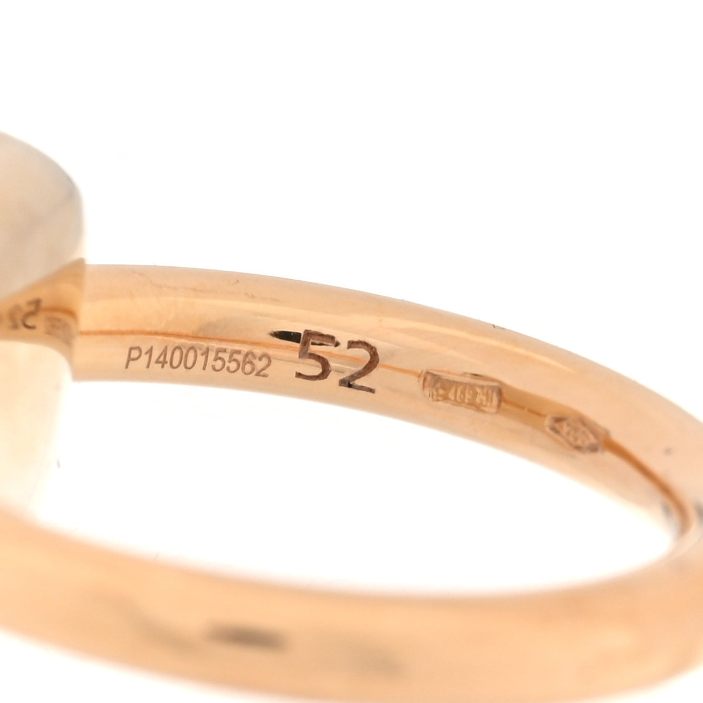 18K Rose Gold Amethyst Classic Nudo Ring 52 6