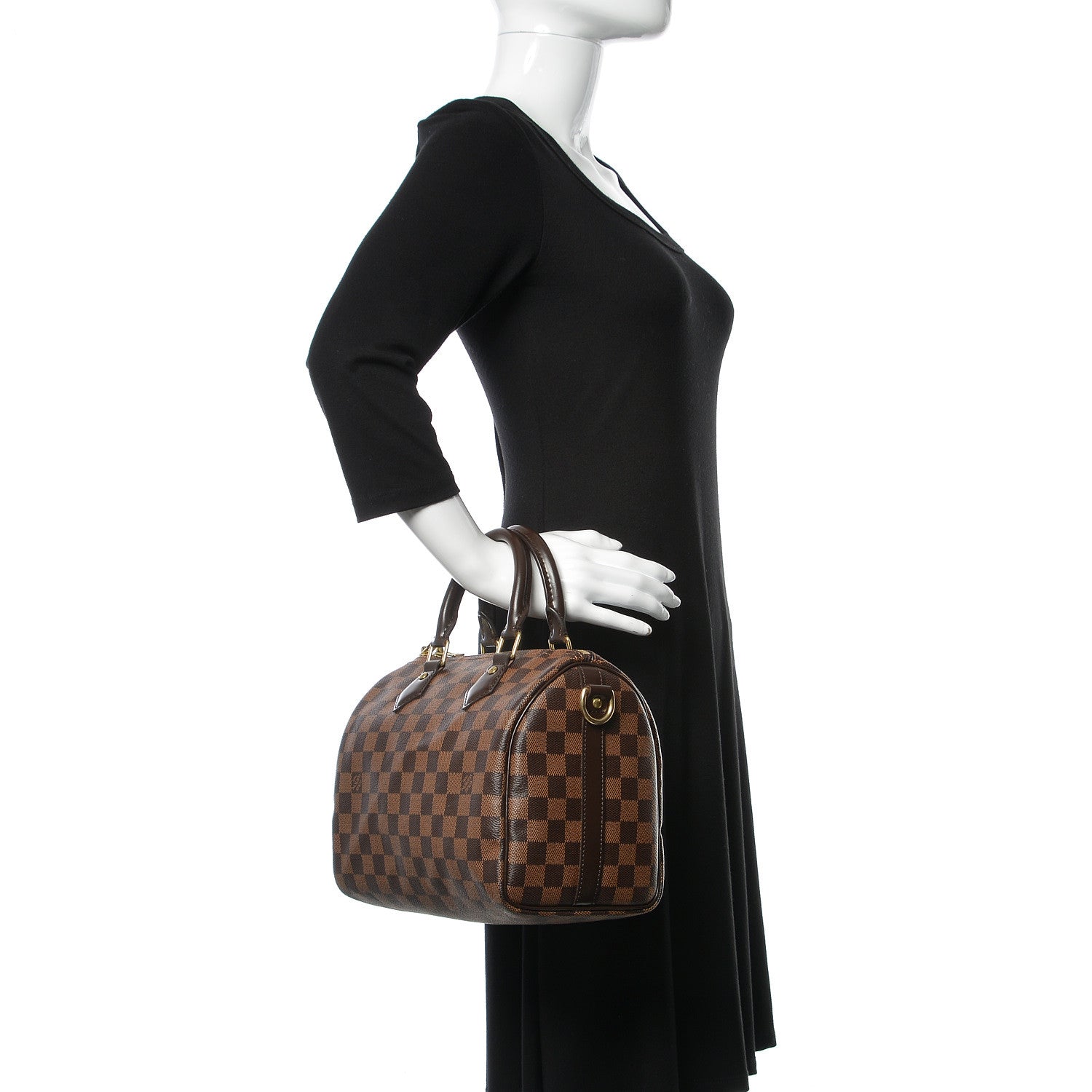 Louis Vuitton Damier Ebene Speedy Bandouliere 25 3 of 10