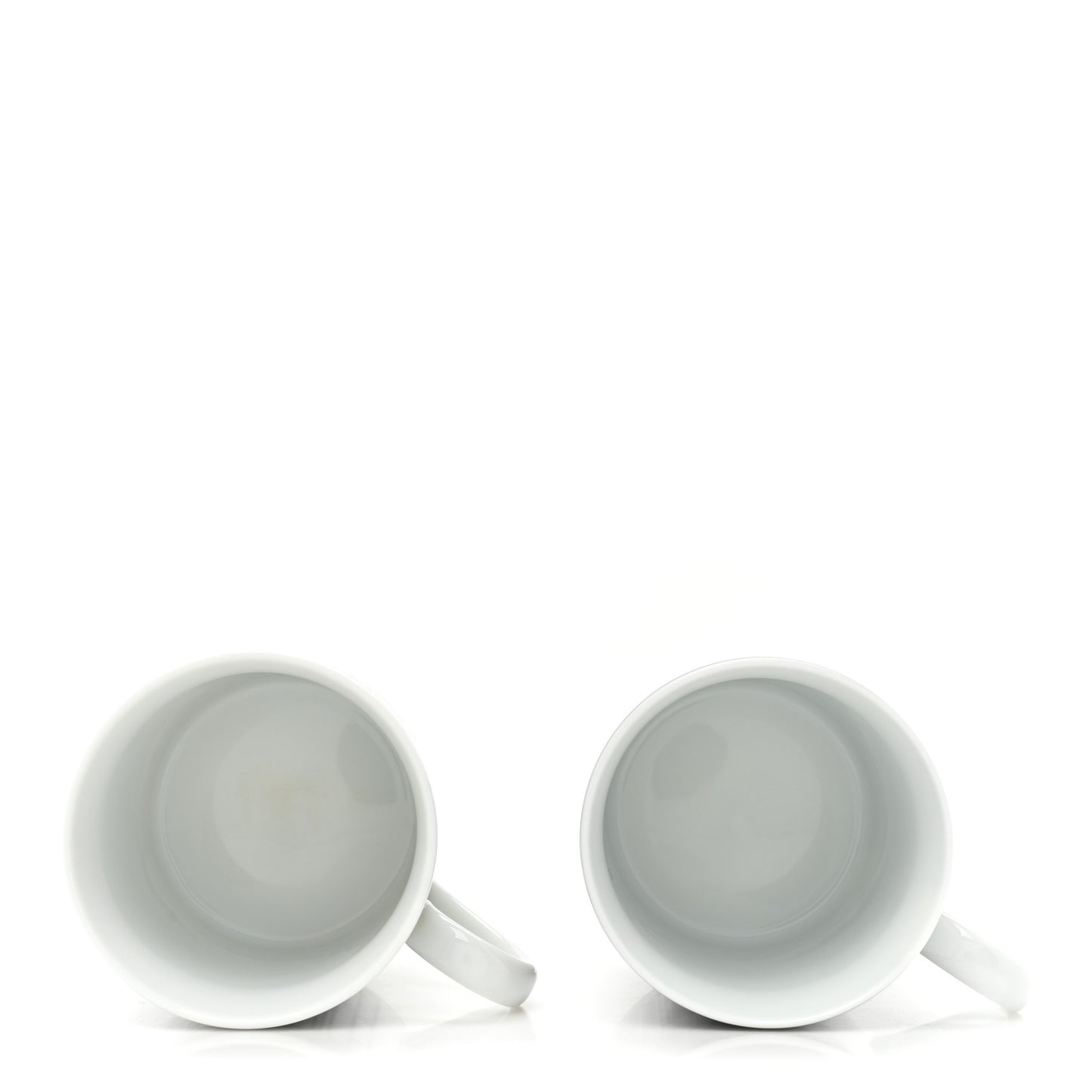 Porcelain H Deco Mug Set of 2