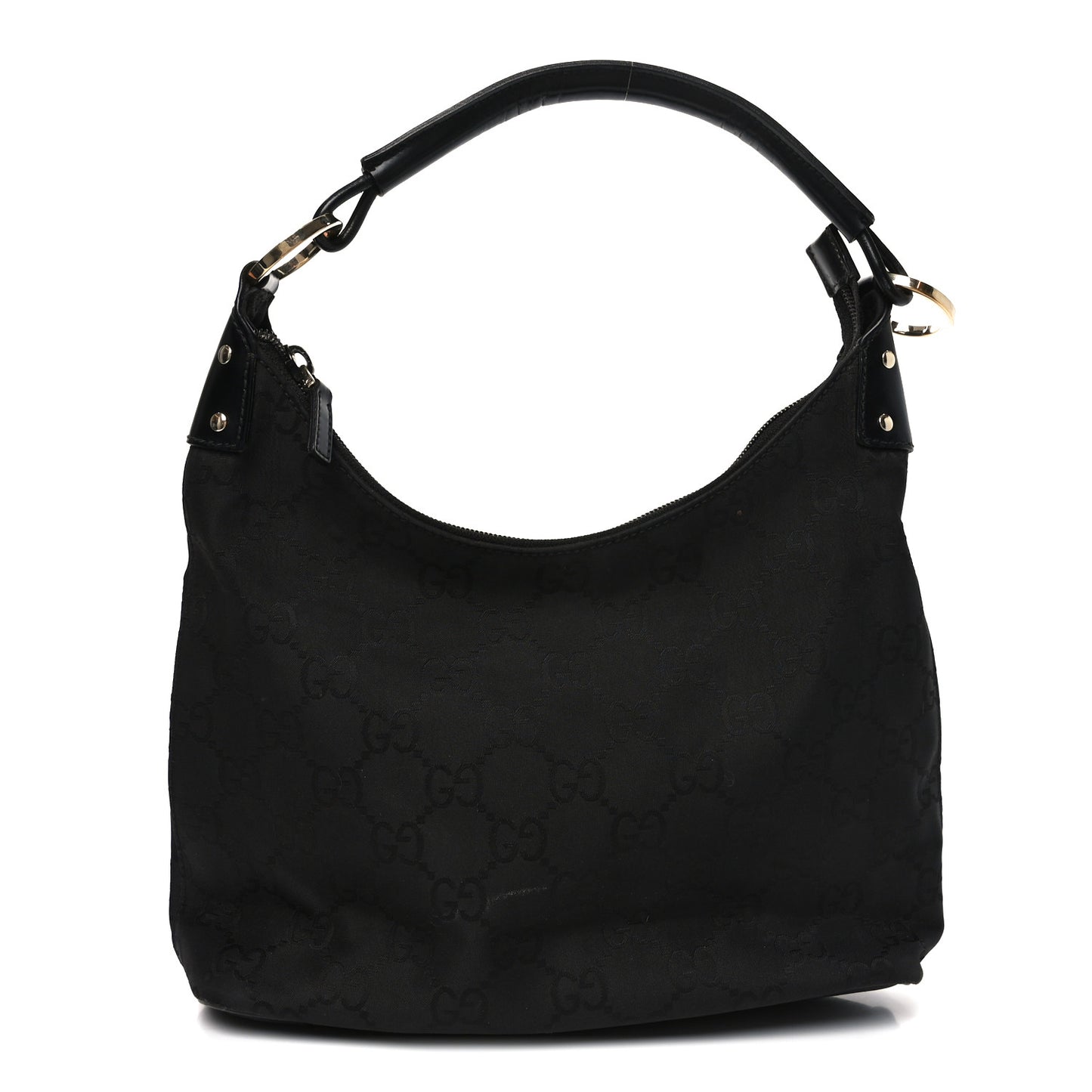 Nylon Monogram Small Hobo Black
